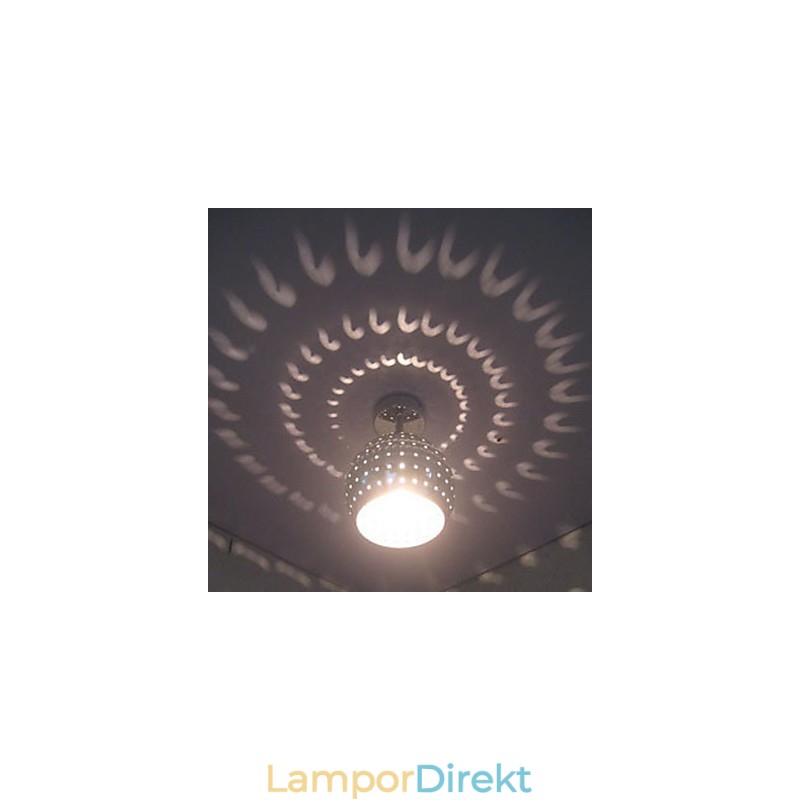 Creative Porous Ball Estetisk Reflektion Absorbera Dome Light Smidesjärn Lampa