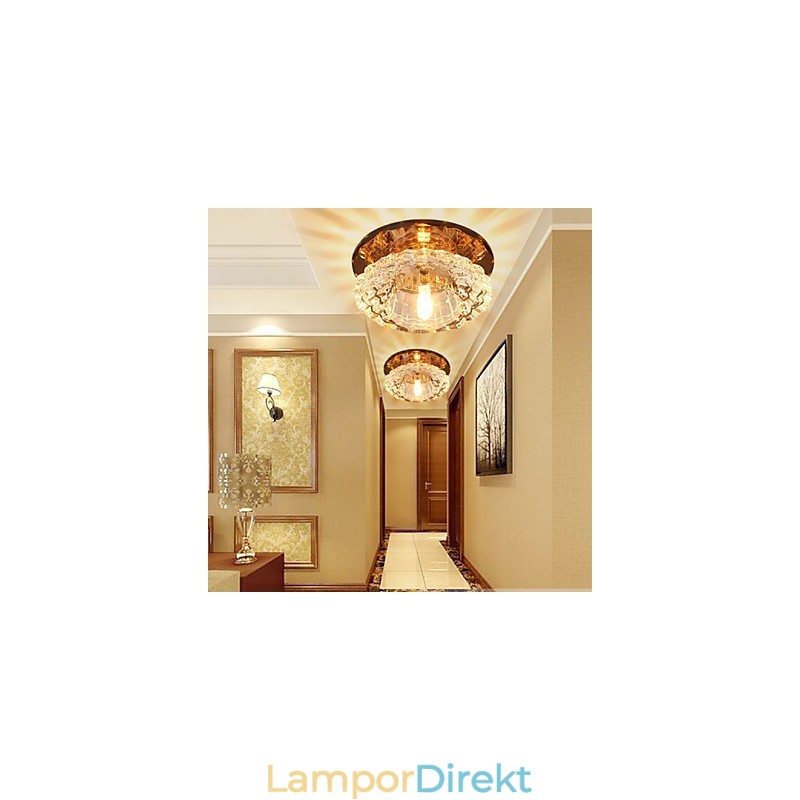 Kristalllampa Smd Creativetube Spotlight Absorbera Kupolljus