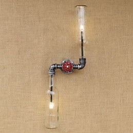 Rustik Lodge Mässing Funktion För Ambient Light Wall Sconces Vägglampa
