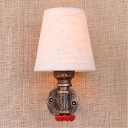 Rustik Lodge Mässing Funktion För Ambient Light Wall Sconces Vägglampa