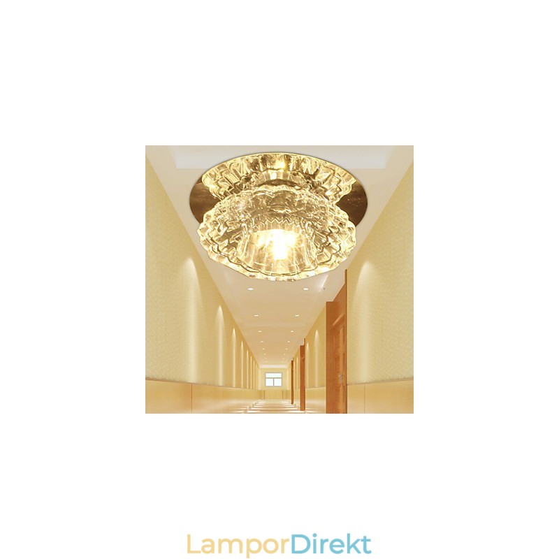 Energisparande Modern Taklampa Crystal Taklampa Down Glödlampa Lampa