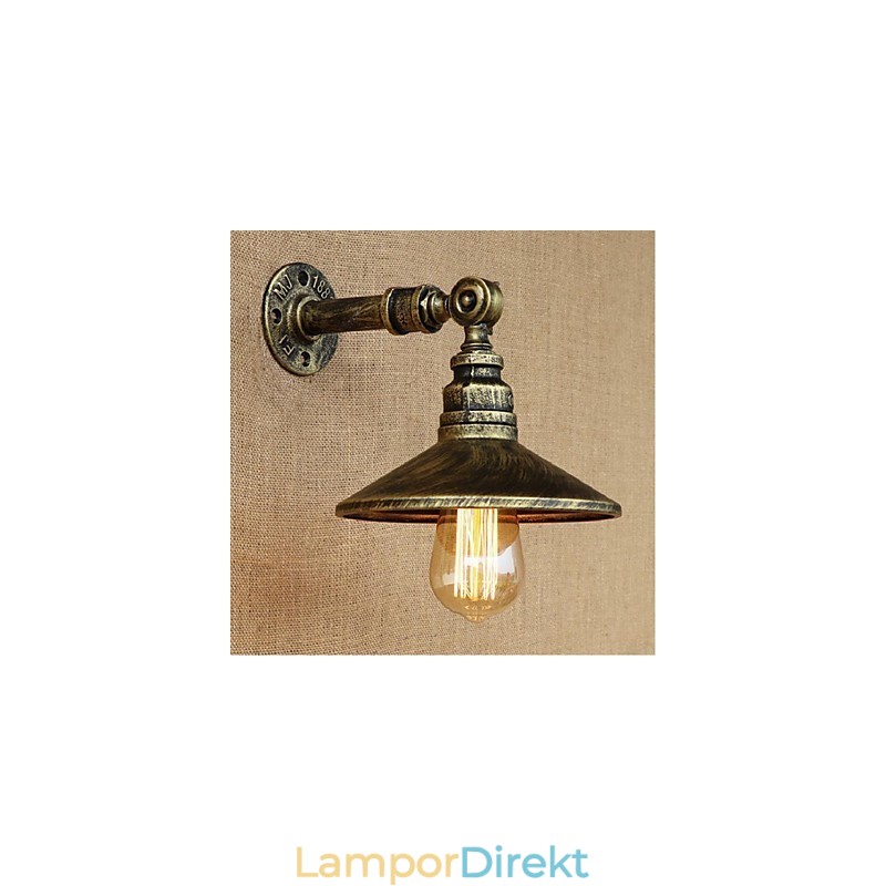Industrial Style Nordic Water Pipe Vägglampa Vägglampa