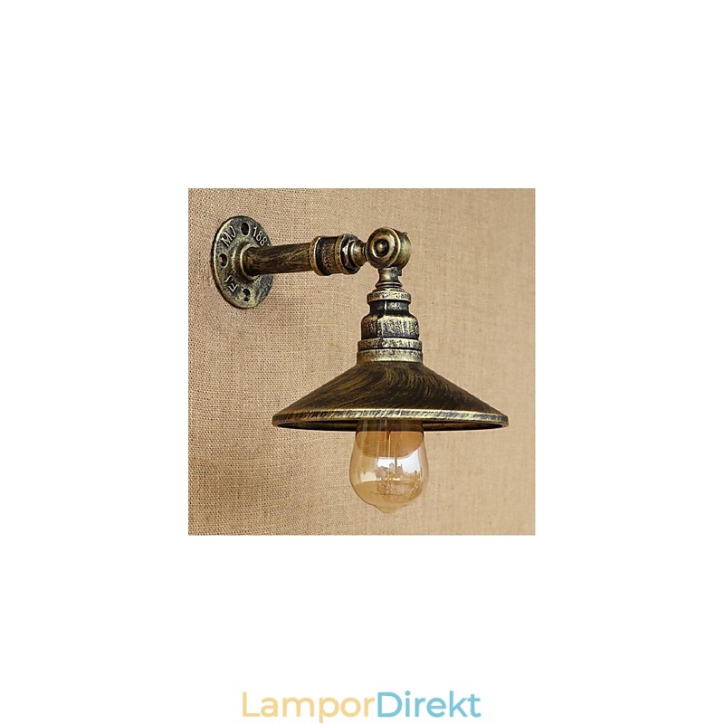 Industrial Style Nordic Water Pipe Vägglampa Vägglampa