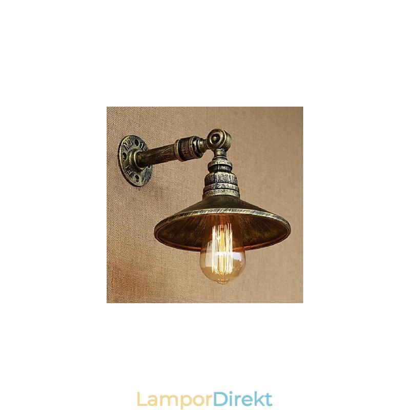 Industrial Style Nordic Water Pipe Vägglampa Vägglampa
