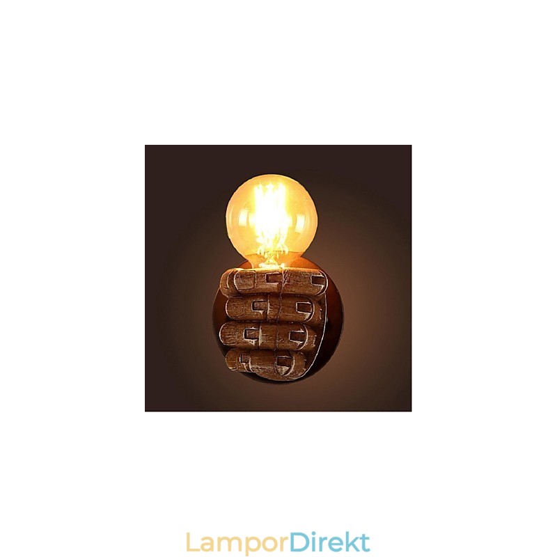 Rustik Lodge Målningsfunktion För Omgivande Ljus Vägglampor Vägglampa