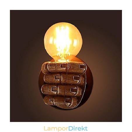 Rustik Lodge Målningsfunktion För Omgivande Ljus Vägglampor Vägglampa