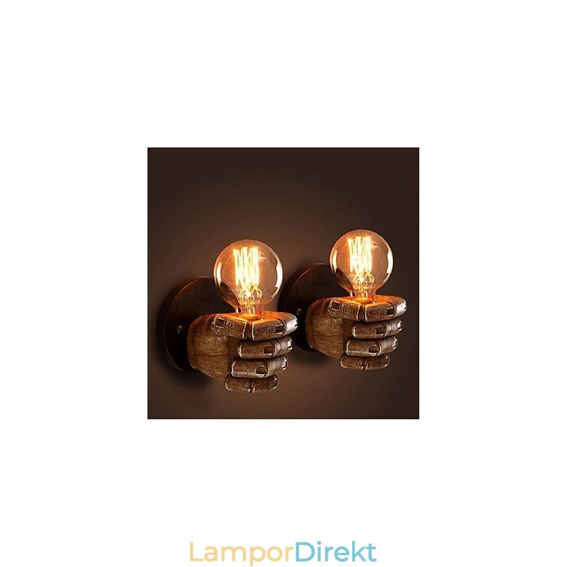 Rustik Lodge Målningsfunktion För Omgivande Ljus Vägglampor Vägglampa