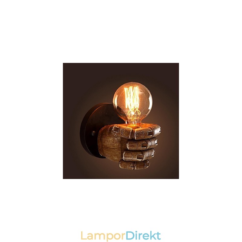 Rustik Lodge Målningsfunktion För Omgivande Ljus Vägglampor Vägglampa