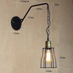 Restaurang Café Kedjekorridorer Järnvägglampa