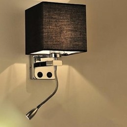 Det Moderna Hotellrummet Läsning Kreativt Tyg Korridor Balkong Sänglampa