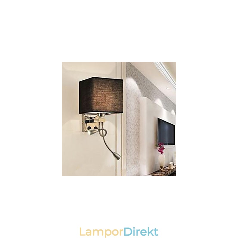 Det Moderna Hotellrummet Läsning Kreativt Tyg Korridor Balkong Sänglampa