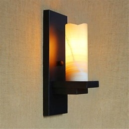 Country Retro Målningsfunktion För Ögonskydd Ambient Light Wall Sconces Wall Light