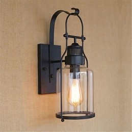 Rustik Lodge Country Retro Black Oxide Finish Funktion För Ögonskydd Ambient Light