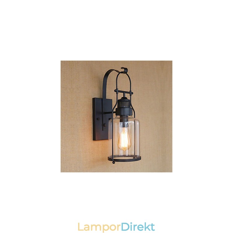 Rustik Lodge Country Retro Black Oxide Finish Funktion För Ögonskydd Ambient Light