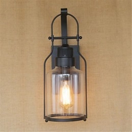 Rustik Lodge Country Retro Black Oxide Finish Funktion För Ögonskydd Ambient Light