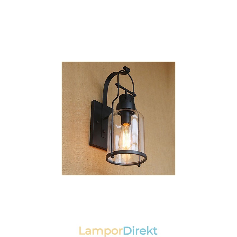 Rustik Lodge Country Retro Black Oxide Finish Funktion För Ögonskydd Ambient Light