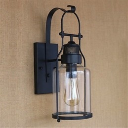 Rustik Lodge Country Retro Black Oxide Finish Funktion För Ögonskydd Ambient Light