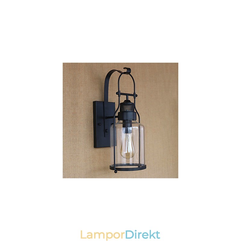 Rustik Lodge Country Retro Black Oxide Finish Funktion För Ögonskydd Ambient Light