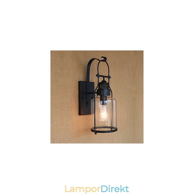 Rustik Lodge Country Retro Black Oxide Finish Funktion För Ögonskydd Ambient Light