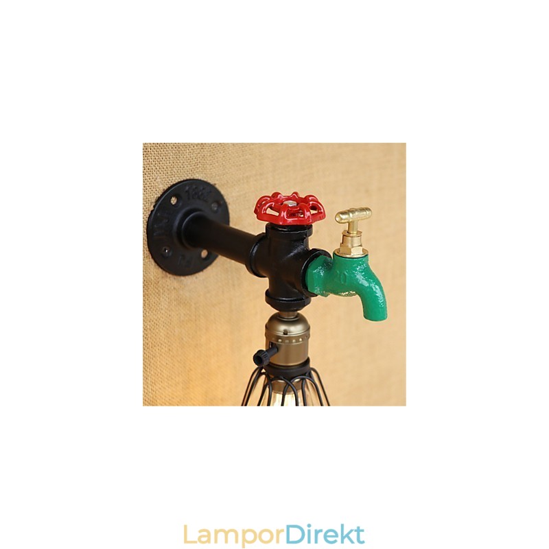 Country Retro Painting Feature För Mini Style Ambient Light Wall Sconces Wall Light