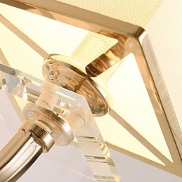 Modern Och Modern Galvaniserad Funktion För Vägglampor I Crystal Ambient Light