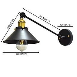 Buzz Wall Järn Vägglampa Dumb Black Lightsaber Lamp On Wall