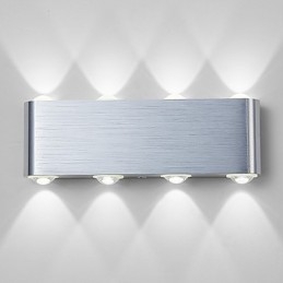 Modern Lätt Aluminium Infälld Vägglampa Integrerad