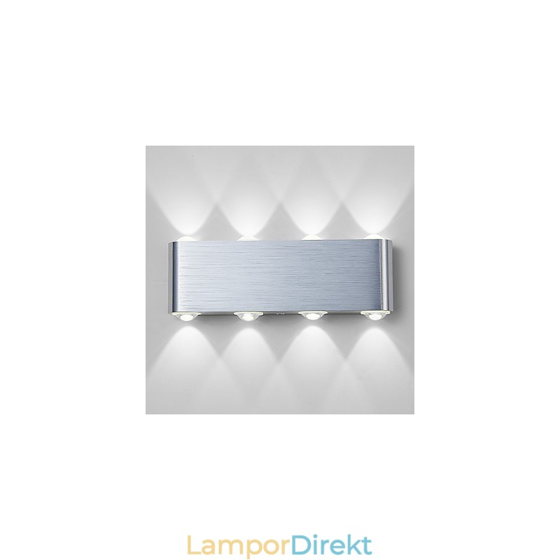 Modern Lätt Aluminium Infälld Vägglampa Integrerad
