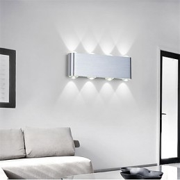 Modern Lätt Aluminium Infälld Vägglampa Integrerad