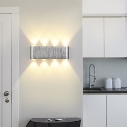 Modern Lätt Aluminium Infälld Vägglampa Integrerad