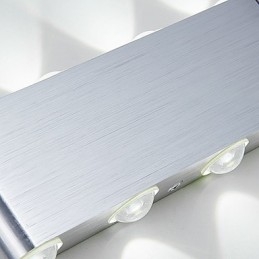 Modern Lätt Aluminium Infälld Vägglampa Integrerad