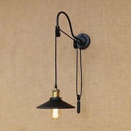 Country Retro Painting Feature För Justerbar Hiss Ambient Light Wall Sconces Wall Light