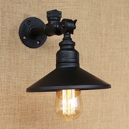 Rustik Lodge Country Retro Målning Funktion För Mini Style Ambient Light Wall Sconces Wall