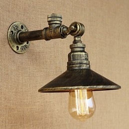 Rustik Lodge Country Retro Målning Funktion För Mini Style Ambient Light Wall Sconces Wall