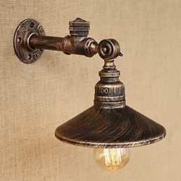Rustik Lodge Country Retro Målning Funktion För Mini Style Ambient Light Wall Sconces Wall