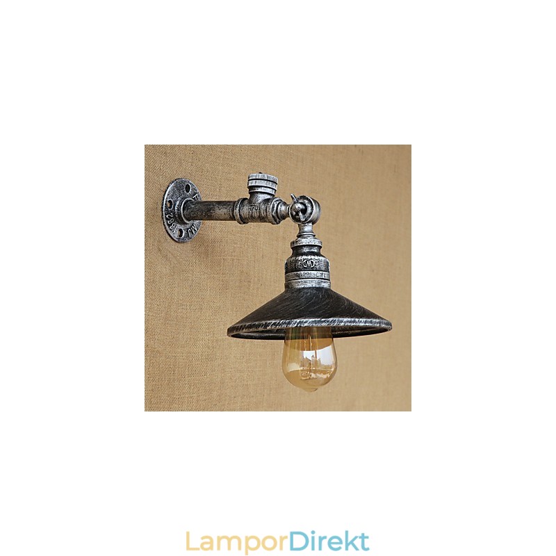 Rustik Lodge Country Retro Målning Funktion För Mini Style Ambient Light Wall Sconces Wall