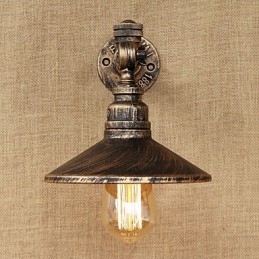 Rustik Lodge Country Retro Målning Funktion För Mini Style Ambient Light Wall Sconces Wall