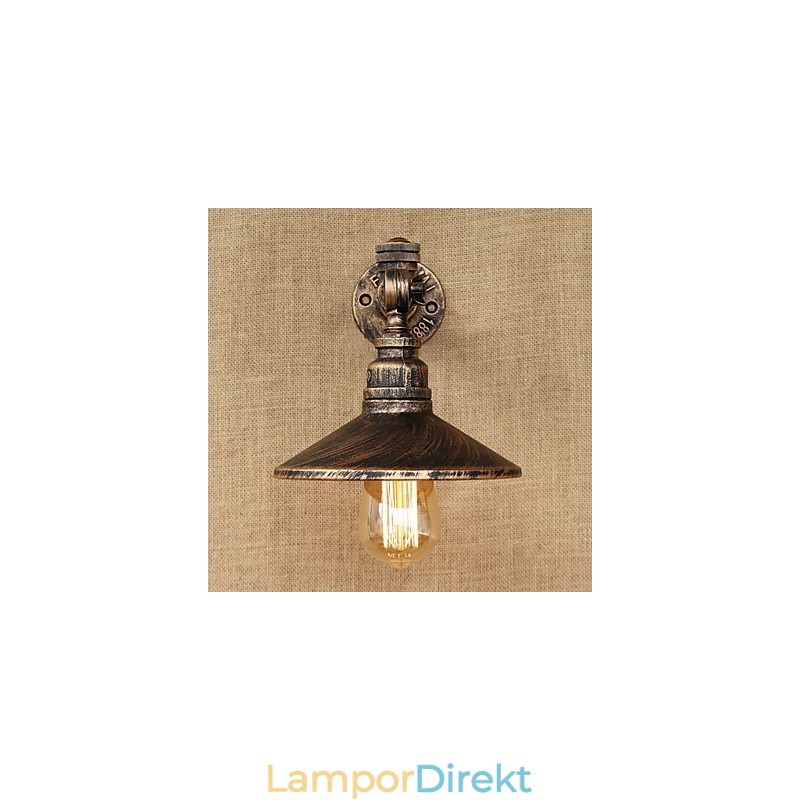 Rustik Lodge Country Retro Målning Funktion För Mini Style Ambient Light Wall Sconces Wall
