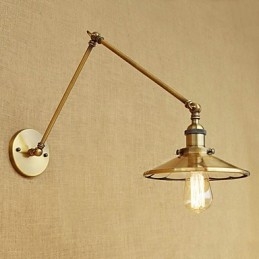 Rustik Lodge Country Retro Elektropläterad Funktion För Mini Style Swing Arm Ambient Light
