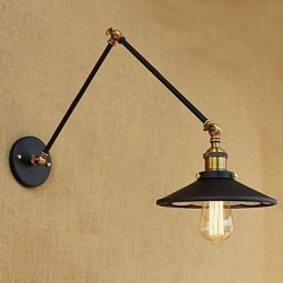 Rustik Lodge Country Retro Elektropläterad Funktion För Mini Style Swing Arm Ambient Light