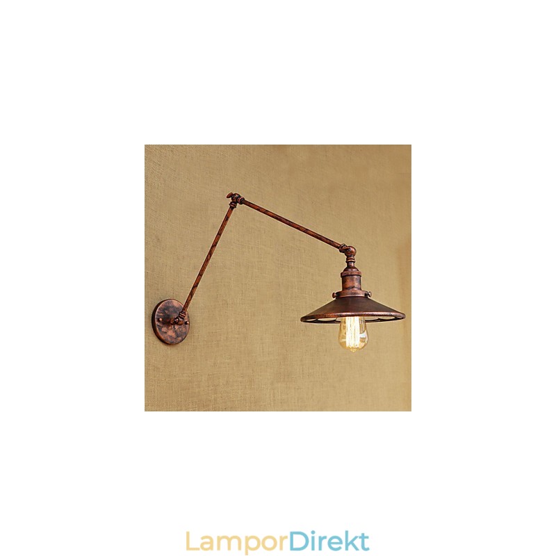 Rustik Lodge Country Retro Elektropläterad Funktion För Mini Style Swing Arm Ambient Light