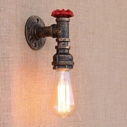 Country Retro Painting Feature För Mini Style Ambient Light Wall Sconces Wall Light