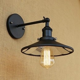 Country Retro Painting Feature För Mini Style Ambient Light Wall Sconces Wall Light