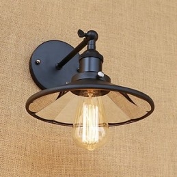 Country Retro Painting Feature För Mini Style Ambient Light Wall Sconces Wall Light