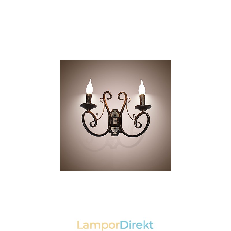 Ny Retro Attic American Style Retro Vägglampa Sovrumslampa Vägglampa Ljuslampa