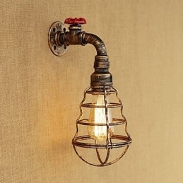 Country Retro Painting Feature För Mini Style Ambient Light Wall Sconces Wall Light