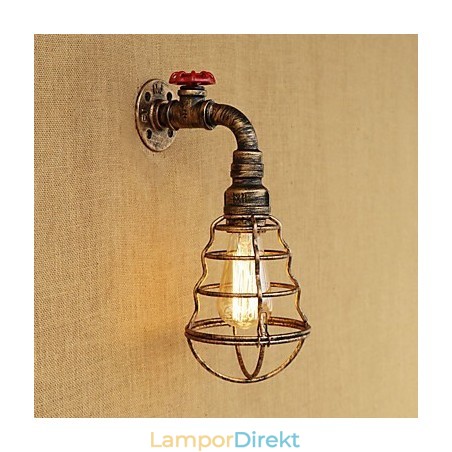 Country Retro Painting Feature För Mini Style Ambient Light Wall Sconces Wall Light