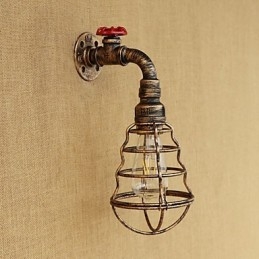 Country Retro Painting Feature För Mini Style Ambient Light Wall Sconces Wall Light
