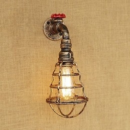 Country Retro Painting Feature För Mini Style Ambient Light Wall Sconces Wall Light