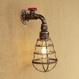 Country Retro Painting Feature För Mini Style Ambient Light Wall Sconces Wall Light